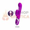 Vibrador con masajeador rotativo para estimular el punto G y carga USB